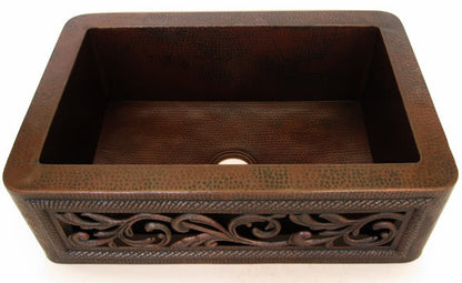 Farmhouse Kitchen sink with relief on the apron!